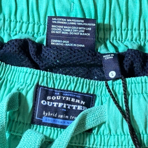 NWT Men’s SOUTHERN MARSH Seawash Malibu swim trunks- Bimini green. Size large - Picture 5 of 6